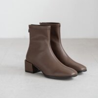 Pass Giày Jade Boots Da Màu Nâu Size 35 của La Muse