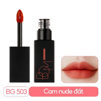 [Pass] New 80% Son Kem Lì Lâu Trôi B.O.M Matt Holic Tint H BG 503 - Cam nude đất
