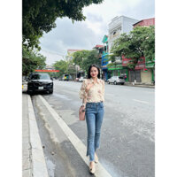 Pass Quần Jean ống loe size M