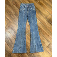 pass quần  jean ống loe size S eo 60-70 chất siêu giãn