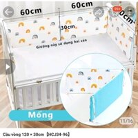 Pass quây cũi cho bé kích thước 120 x30cm mẫu cầu vồng hàng mới đẹp