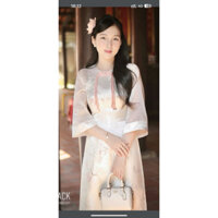 PASS SET ÁO DÀI CHÂU KỲ FLANE SIZE S