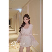 [pass] Set áo dập li kèm bra (3 món)