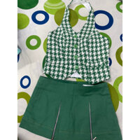 Pass set áo yếm dạ + chân váy của KIM LINH STORE size M