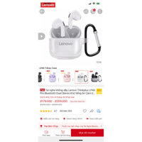 [PASS] tai nghe không dây Lenovo Thinkplus LP40pro kèm case