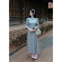 [pass] Thanh Lý áo dài tết size S tặng phụ kiện Bờm + quạt