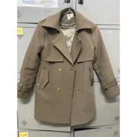 pass thanh lý áo măng tô nữ dáng ngắn