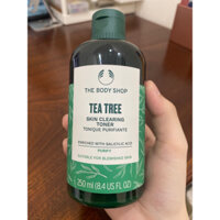 pass toner, sữa rửa mặt tea tree the body shop 250ml