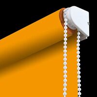 PASSENGER PIGEON Blackout Window Shades, Premium Adhesive Light Filtering UV Protection Custom Roller Blinds, 59" W x 72" L,Orange