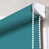 PASSENGER PIGEON Blackout Window Shades, Premium Adhesive Light Filtering UV Protection Custom Roller Blinds, 45" W x 72" L,Lake Blue