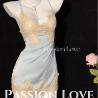 {Passion Love} Váy ngủ ren Váy ngủ Đồ lót gợi cảm gợi cảm