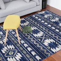 Passion Thảm Phòng Khách Thổ Nhĩ Kỳ Thảm Lông Sợi Ngắn Thổ Cẩm Xanh Dương