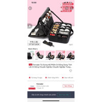 pass/thanh lý Cốp vải đựng đồ trang điểm, cốp đựng đồ nail, phun xăm nhiều size 37