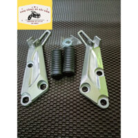 Pát gác chân nhôm cho xe Wave nhỏ kèm để chân xếp