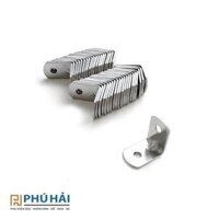 Pát ke sắt vuông màu trắng 2 lỗ 16*16mm P1616-P1616 (100Cái/Bịch)