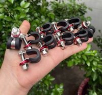 Pat kẹp dây dầu Đủ Ốc Và Tán Inox Đầu Thái