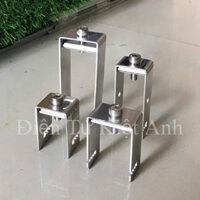 Pát / Kẹp U dưới lắp Tấm pin Năng Lượng Mặt Trời  U36, U44, U48 loại Full bộ Inox 430, ốc inox 304, con tán nhôm