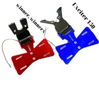 Pát pass biển số gập xe máy có đèn shark power gắn cho xe exciter 150 155 winner, winner x bảo hành 1 năm