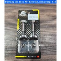 Pát tăng sên inox 304 kèm tán, nòng súng cho xe Wave, Dream, Future - 618