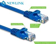Patch cord 0.2M Cat6 NewLink NL-0.2M-FBL xanh dương