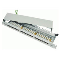 Patch panel 24 port CAT.5e Fully shielded Dintek (1402-03012)