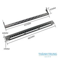 Patch panel 24 port cat6 và cat6a dạng nối RJ45