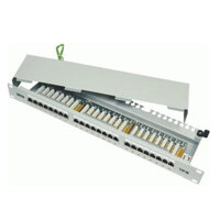 Patch panel 24 port Dintek, CAT.5e, Fully shielded 1402-03012