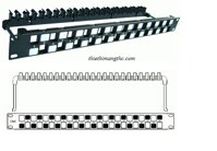 Patch Panel Cat 6A UTP 1U 24P Snap-In P/N: 1406-00011