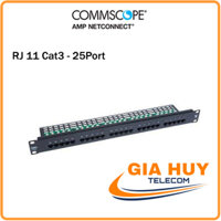 Patch Panel RJ11 Cat3 AMP 50port P/N 1711214-2