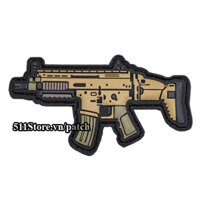 Patch Súng Scar PVC – P387