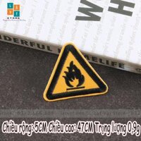 Patch ủi quần áo, Sticker miếng dán đồ phong cách biển cảnh cáo dễ thương, tạo chú ý - 8