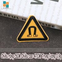 Patch ủi quần áo, Sticker miếng dán đồ phong cách biển cảnh cáo dễ thương, tạo chú ý - 10