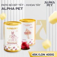 PATE ALPHA PET 400GR VỊ BÒ BÍT TẾT – KHOAI TÂY | ALPHA PET BEEFSTEAK AND POTATO PASTE 400GR