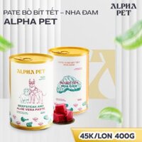 PATE ALPHA PET 400GR VỊ BÒ BÍT TẾT – NHA ĐAM | ALPHA PET BEEFSTEAK AND ALOE VERA PASTE 400GR