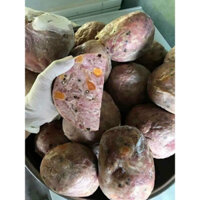 Pate Bóng bì-Pate bóng bì gồm thịt heo, trứng muối, da cắt mỏng, ướp gia vị, tiêu hột.dồn trong bong bóng heo