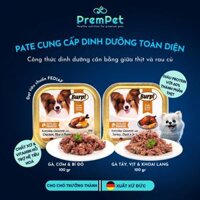 Pate - Burp - Cung Cấp Dinh Dưỡng Toàn Diện - Từ Thịt & Rau Củ - cho Chó - Hộp 100g