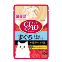 Pate cho mèo Ciao IC- 202 vị Thịt Gà & Cá Ngừ(40 gram/ gói)