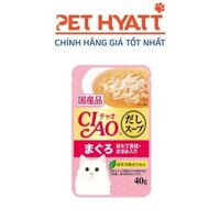 Pate Cho Mèo Thịt Cá Ngừ, Gà Phi Lê Và Sò Điệp CIAO Soup Tuna Maguro , Scallop Topping Chicken Fillet IC-211