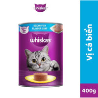 Pate cho mèo Whiskas lon 400g Cá Biển