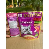 Pate cho mèo Whiskas, Pate cho mèo trưởng thành thùng 24 gói 80gr trộn vị