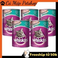 Pate cho mèo Whiskas, Pate cho mèo lớn lon 400gr - COMBO 5 lon
