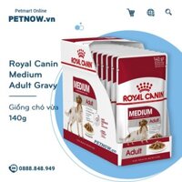 Pate chó Royal Canin Medium Adult 140g - Gravy 1 hộp 10 gói