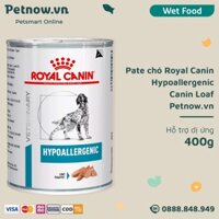 Pate chó Royal Canin Hypoallergenic Canin Loaf 400g - Hỗ trợ dị ứng Petnow