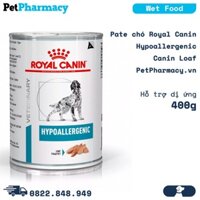 Pate chó Royal Canin Hypoallergenic Canin Loaf 400g - Hỗ trợ dị ứng PetPharmacy