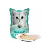 Pate Kitcat Petite Pouch cho mèo vị gà và cá basa