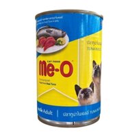Pate lon 400g Me-o Tuna In Jelly cho mèo trưởng thành vị cá ngừ nấu đông
