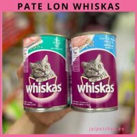 PATE LON WHISKAS 400G CHO MÈO 1+ (VỊ CÁ BIỂN - VỊ CÁ NGỪ)