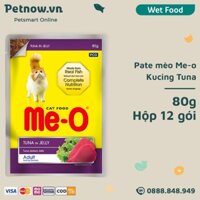 Pate mèo Me-o Kucing Tuna 80g - Hộp 12 gói Petnow