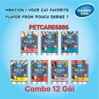 pate mèo sanppy tom gói 85g combo 12 gói