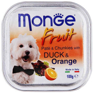 Pate Monge cho chó 100g vị vịt và cam